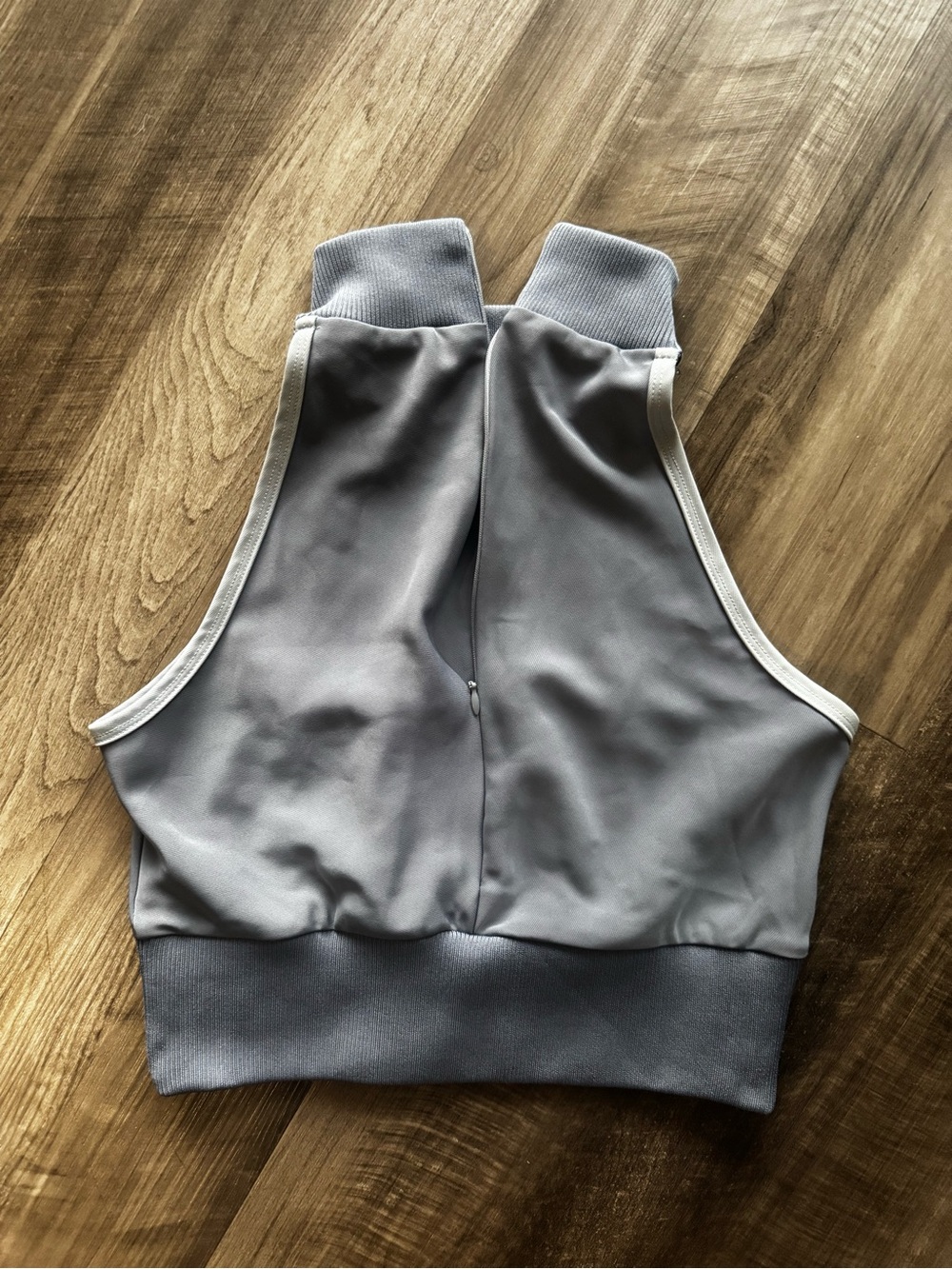 Manière De Voir Slate Blue Cropped High Neck Tank - Picture 2 of 4